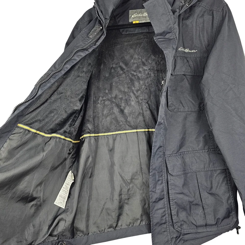 Eddie Bauer Travex‎ WeatherEdge Men's Field Jacket Hooded Utility Parka Small